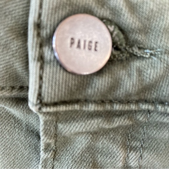 Paige Jolie Skinny Cargo Pants in Vintage Ivy Green size 28 - Picture 8 of 10